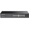 MERCUSYS SWITCH GIGABIT TP LINK MS116GS 16 PORTE MONTAGGIO DESKTOP RACK NERO GRAFITE
