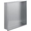 eurosanit Nicchia da Doccia da Incasso 30x30x7 cm | Acciaio Inossidabile | Me Acciaio Inox