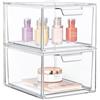 Salubohum 2 pezzi organizer cassetti acrilico trasparente - cassettiera plastica - cassett