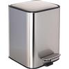 Erreke Pattumiera Bagno a Pedale 3L, Cestino Bagno in Acciaio Inox con Coperchio