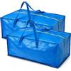 Ikea 2 x IKEA FRAKTA Borsa portatutto blu 76 litri