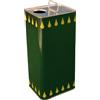 OEM SYSTEMS Lattina Olio Rettangolare in banda stagnata 2 Litri VERDE tappo ermetico 10pz