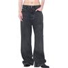 Eytys Echo Sulphur Jeans Donna Baggy W26/L32 Nero Lavato