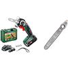 Bosch Home and Garden Bosch Advanced Cut 18 Sega con 1 Batteria, 18 V + 2609256d86 Lama con Tecnologia Nanoblade, Wood Speed 65