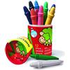 GIOTTO Be-bè - Barattolo da 12 Pastelloni a Cera Colorati, 12 Colori Assortiti