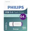 Philips Chiavetta Usb 3.0 Philips Snow Da 32 64 128 256 GB Memoria Esterna Pen Drive