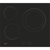 Candy CH63DCC Piastra in vetroceramica 60 cm, 3 zone di cottura, doppia zona paella 30 cm, controllo touch, 9 livelli di potenza, sistema di sicurezza, colore nero