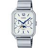 Casio Orologio Uomo Casio Acciaio Timeless Fasi Lunari Argento Giappone Import MTP-M30