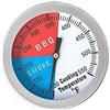 Termometro da Forno Bimetallico 52mm Acciaio 100-550F per Barbecue Esterno