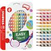 Stabilo MATITA COLORATA ERGONOMICA EASYCOLORS PER DESTRIMANI 12 COLORI CON TEMPERINO