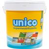 ICOBIT UNICO SUPER RESINA LIQUIDA IMPERMEABILIZZANTE BIANCO 5KG GUAINA ELASTICA TETTI