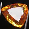 Senza marchio Zaffiro Champagne Ceylon Certificato Naturale 17,2 Ct 16x16 MM Trilion Gemma ...