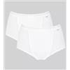 SLOGGI CONTROL MAXI mutande donna bianca e nera slip CONFEZIONE SINGOLA