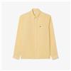 Lacoste 🔵Lacoste Camicia di Lino CH5692 Uomo Giallo New SS26
