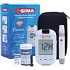 GIMA Misuratore Glicemia Glucometro Kit Completo Per Il Controllo e Il Monitoraggio Del Glucosio Nel Sangue Con 10 Strisce Soluzione Di Controllo 10 Lancette Sterili Penna Pungidito, IT,DE,GR,ES