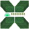 VEVOR 24 Pezzi Artificiale Pannello da Siepe di Bosso 61x40,6 cm, Siepi Artificiali, Recinzione Artificiale Bosso, Edera Finta Effetto Realistico Decorazione Plastica Colore Verde, Spessore da 4 cm