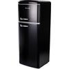 GALILEO Frigorifero vintage doppia porta 240 L 54,6x55,4x148,7cm, nero, Kooper