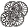 Simoni Racing ORD/15, Set 4 Copricerchi universali Orden da 15 pollici, Copriruota auto Grigio Silver