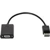 HP DisplayPort to VGA Adapter Converter for Monitor, Projector, HP Compatible