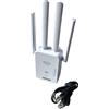 Ripetitore 1200 Mbps Ripetitore Wireless Wi-Fi Dual Band 1200 Mbps 2.4 GHZ Velocita' Estensione Rete