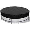 Copertura piscina nera rotonda 8 piedi materiale PVC per trampolini tende attrez