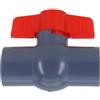 Valvola a per sfera grigia PVC 20 25 32 40 50mm tra per tubi valvola a per sfera
