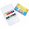 Global Art Supplies Sennelier - Set di 12 acquerelli in scatola di metallo tascabile, con vaschette