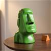Porta Fazzoletti a Forma di Statua Moai da Tavolo Portaoggetti Decorativo