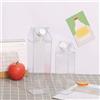 Caraffa quadrata in plastica 500 ml con coperchio guarnizione rotante per organi