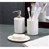 StonKraft Kleo Set di accessori da bagno in pietra naturale che include dispenser