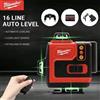 Milwaukee 16 Linee Livella Laser 4D Autolivellante 2 batterie luce verde