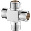 Deviatore acqua idraulico tre vie 1 in 2 out compatibile con raccordi 4 vie