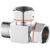 Deviatore acqua idraulico tre vie 1 in 2 out compatibile con raccordi 4 vie