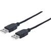 Manhattan 353892 Hi-Speed USB 2.0 Anschlusskabel (A-Stecker auf A-Stecker) 1 m s