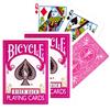 BICYCLE 2x Bicycle Mazzi Di Carte Standard Fuchsia Pink Rider Back Poker Magic