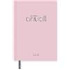 Casterli -Casterli - Agenda annuale 2024 Basic Edition, Giorno pagina - Basic Pastello. (Rosa Palo) con coperchio foderato e imbottito, lettere 2024 stamping in oro. Con formato A5, 16 x 22 cm