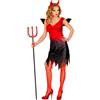 Widmann Devil Lady (Dress With Wings, Horns) (S) Different Colors