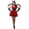Widmann Devil (Dress, Wings, Fingerless Gloves, Horns) (S) Different Colors