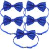 5 Pcs Cravatta Di Paillettes Femminile Elastici Per Capelli Con Fiocco