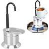 Ejoyous Monotubo, Caffettiera Espresso, Macchina Espresso Inox, 1 Tazza,