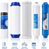 DC Solution Kit Ricambio Universale 5 Filtri Depuratore Acqua Osmosi Inversa 5-7 Stadi