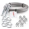Seilwerk STANKE Corda in acciaio zincato 10m fune in acciaio 5mm Set 5 - fune di acciaio 5mm 6x7