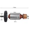 Bosch Rotore di ricambio Perfect Fit per circolare per bosch GKS190 GKS165 1619P06345