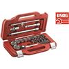 USAG 601 1/2 J22 SET KIT CHIAVI A BUSSOLA BUSSOLOTTI ESAGONALI CON CRICCHETTO DA