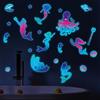 Adesivo murale subacqueo Glow in Dark adesivo PVC rimovibile per cameretta