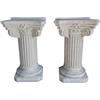 FratelliVagnoni Coppia 2 Colonne Colonna Capitelli patrasso cemento e marmo Tavolo arredo h 75