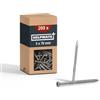 HELPMATE - Viti per terrazze 5x70 in acciaio inox A2-200 pezzi viti + 1 punta T25 - viti per pavimenti in legno per esterni (terrazze, capannoni da giardino, costruzioni in legno, ecc.)