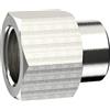 RIEGLER 111520-231.01-N - Manicotto, riduttore, M5 i, G 1/8 i, SW 14, ottone nichelato, 1 pezzo