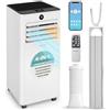 SereneLife Condizionatore Portatile, Climatizzatore Portatile 9.000 BTU 4-in-1 con WiFi, Raffreddamento, Riscaldamento, Ventilatore e Deumidificatore, Pinguino Condizionatore, 31 m², Casa, Ufficio