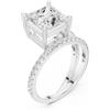 Senza marchio Anello da sposa certificato 3,3 ct diamante coltivato in laboratorio Odalia o...